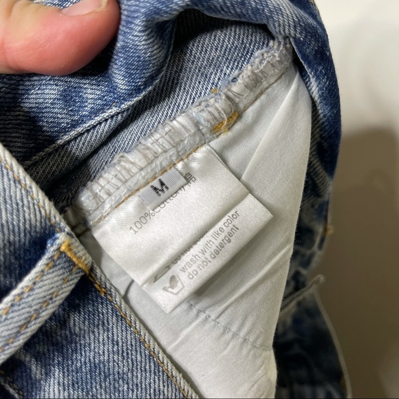 ASM ANNA light wash high rise crop leg jeans size M 28 - Picture 8 of 10